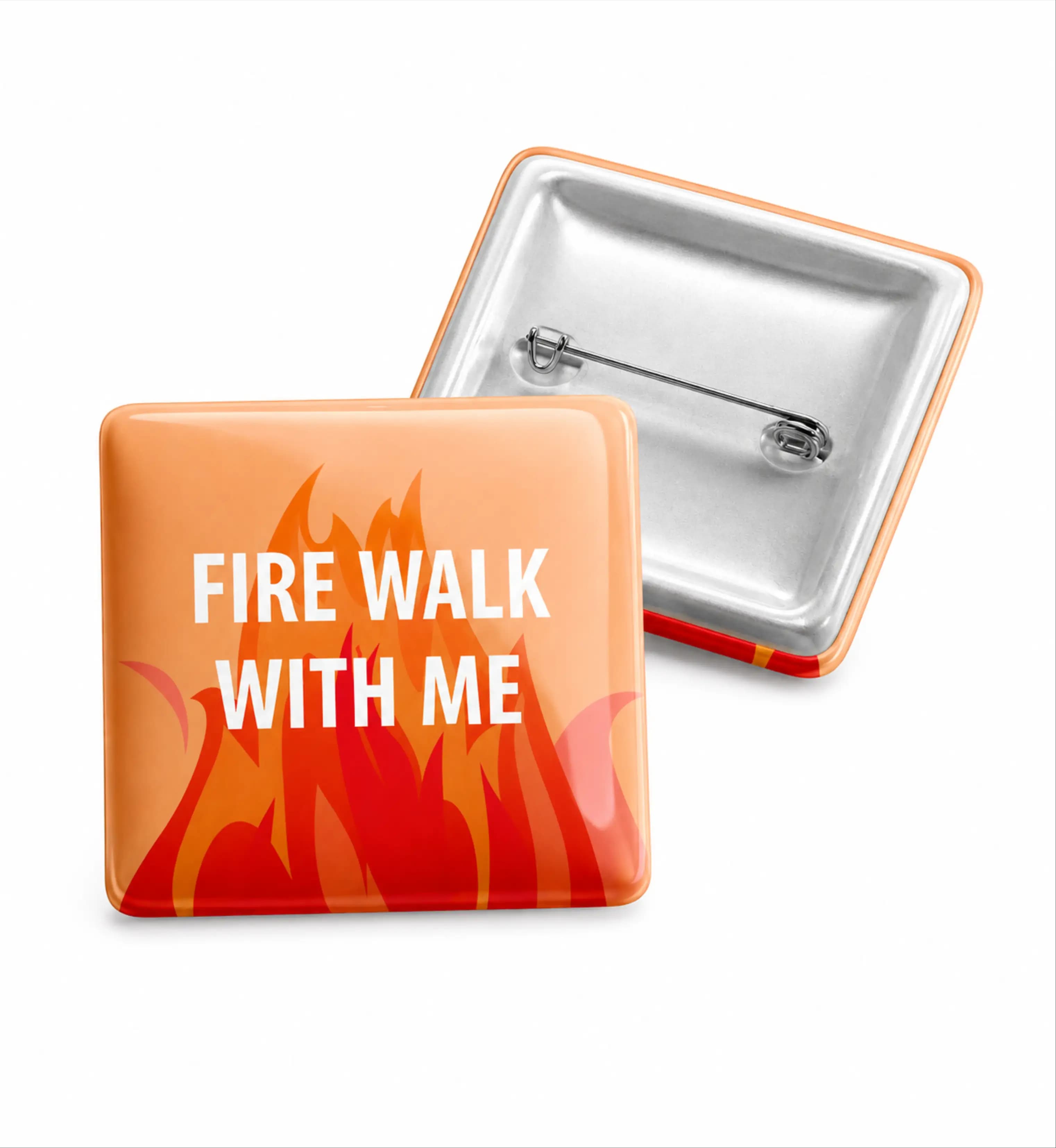 Square Pin Badge